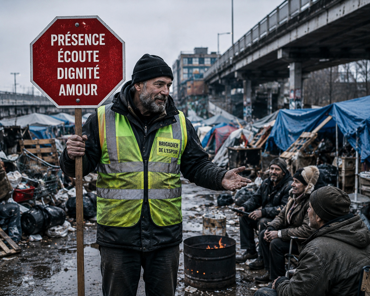 Brigadiers de l'espoir — illustration d'un billet de blogue mennonite sur le ministère de quartier